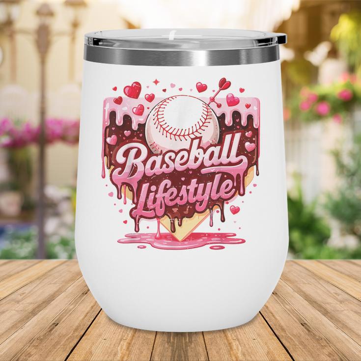 Valentine Baseball Lifestyle Home Plate Ice-Cream Drip Boys Wine Tumbler Valentine Baseball Lifestyle Home Plate Ice-Cream Drip Boys Wine Tumbler