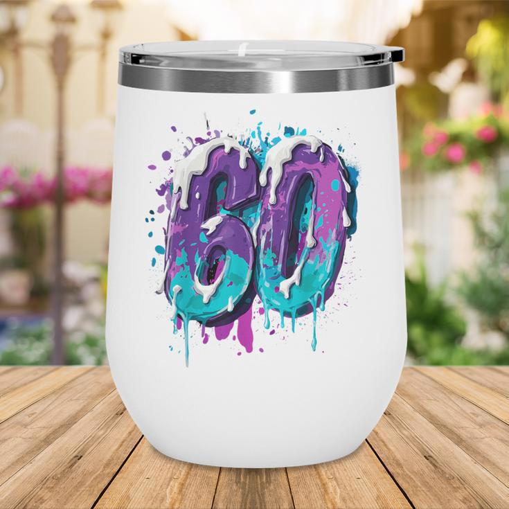 Vintage Baseball 60 Number Wine Tumbler Vintage Baseball 60 Number Wine Tumbler