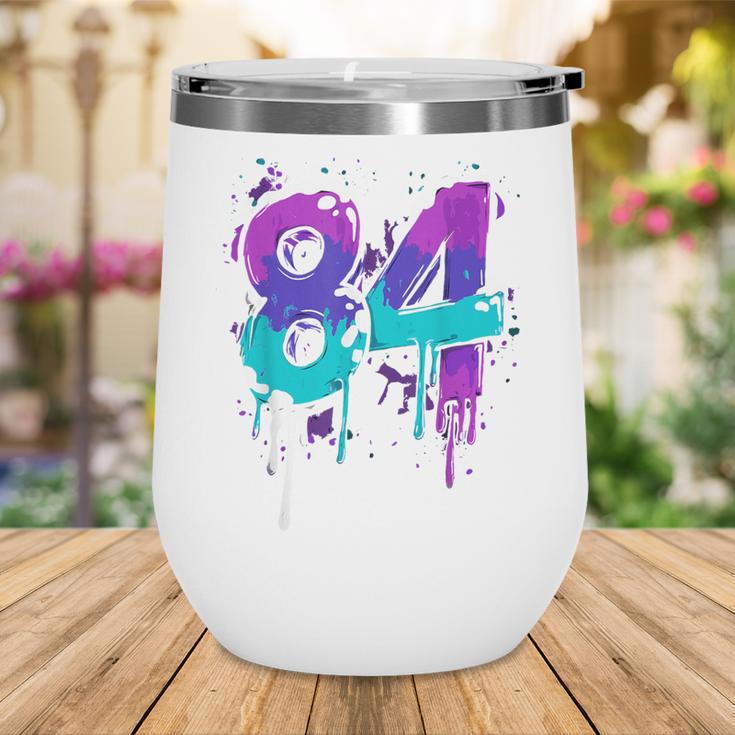 Vintage Baseball 84 Number Wine Tumbler Vintage Baseball 84 Number Wine Tumbler