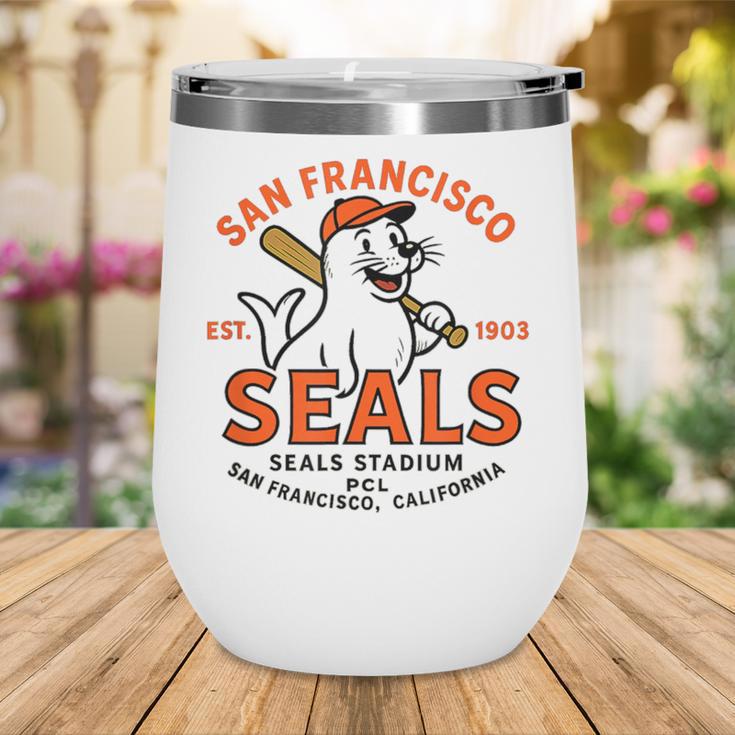 Vintage San Francisco Seals California Baseball Logo Wine Tumbler