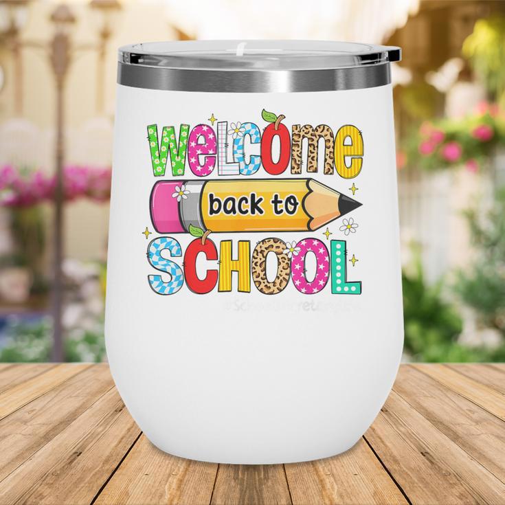 Welcome Back To School School Secretary Life Leopard Wine Tumbler Welcome Back To School School Secretary Life Leopard Wine Tumbler