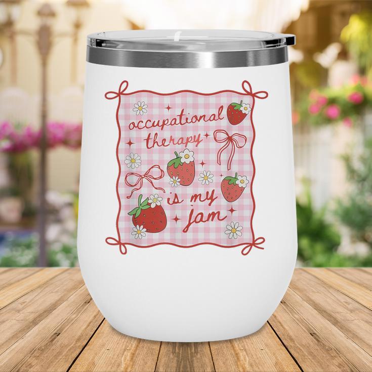 Women Occupational Therapy Cute Strawberry OT Back To School Wine Tumbler Women Occupational Therapy Cute Strawberry OT Back To School Wine Tumbler