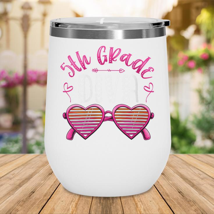 Women's 5th Grade Diva Back To School Fifth Grade For Girls Wine Tumbler Women's 5th Grade Diva Back To School Fifth Grade For Girls Wine Tumbler