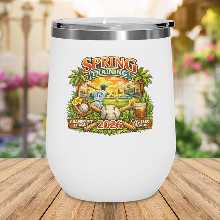 Women's Awesome Spring Trainings 2026 Baseball Arizona Florida Wine Tumbler Women's Awesome Spring Trainings 2026 Baseball Arizona Florida Wine Tumbler