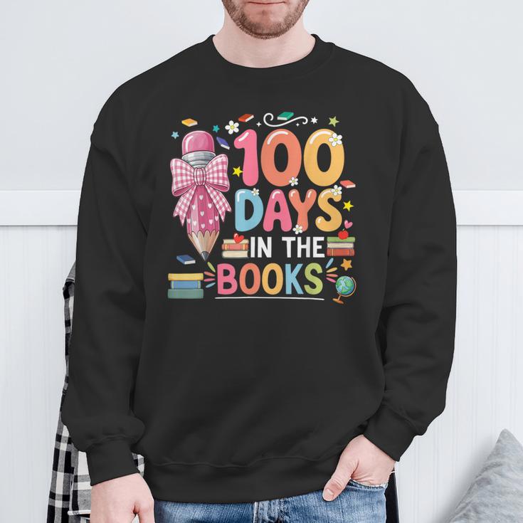 100th Day Of School Teacher Floral 100 Days In The Books Sweatshirt Gifts for Old Men 100th Day Of School Teacher Floral 100 Days In The Books Sweatshirt Gifts for Old Men