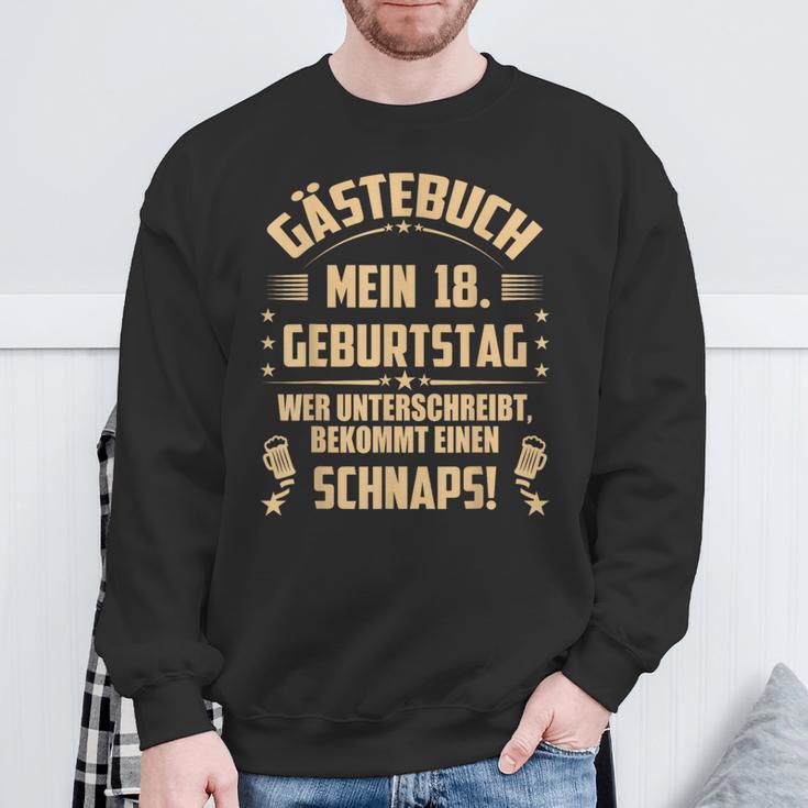 18th Birthday Guest Book To Sign 18 Years Sweatshirt Gifts for Old Men 18th Birthday Guest Book To Sign 18 Years Sweatshirt Gifts for Old Men