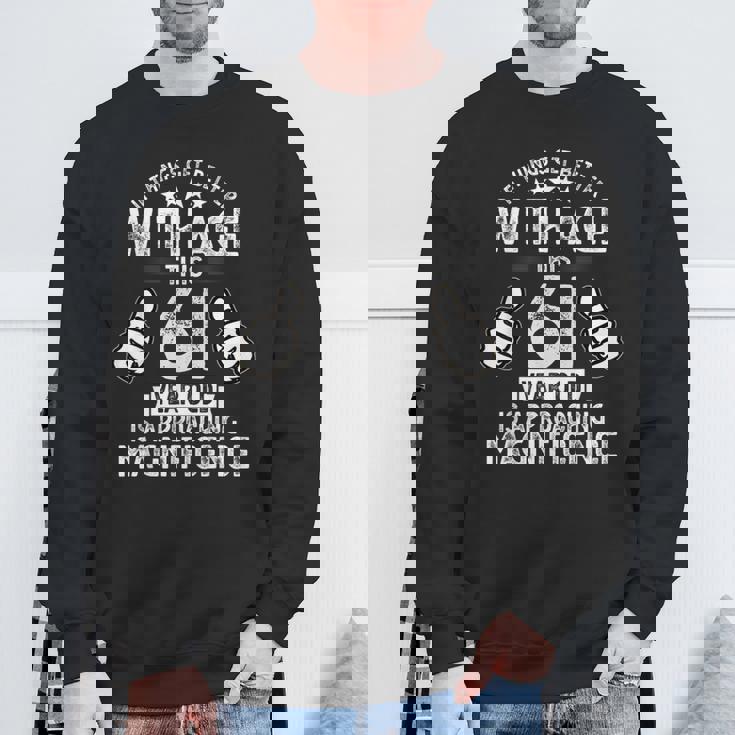 1962年生まれの男性の61歳の誕生日 スウェットシャツ 高齢者への贈り物