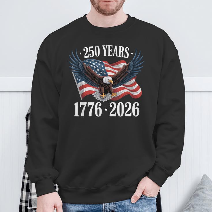 250 Anniversary Usa 2026 Patriotic Eagle 250Th 4Th Of July スウェットシャツ 高齢者への贈り物