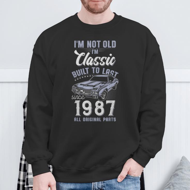 39歳の誕生日 1987年クラシックカー スウェットシャツ 高齢者への贈り物