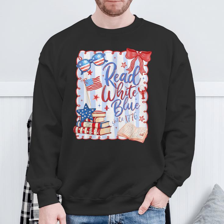 4th Of July Read Blue Patriotic Book Lovers Girl Women Sweatshirt Gifts for Old Men 4th Of July Read Blue Patriotic Book Lovers Girl Women Sweatshirt Gifts for Old Men