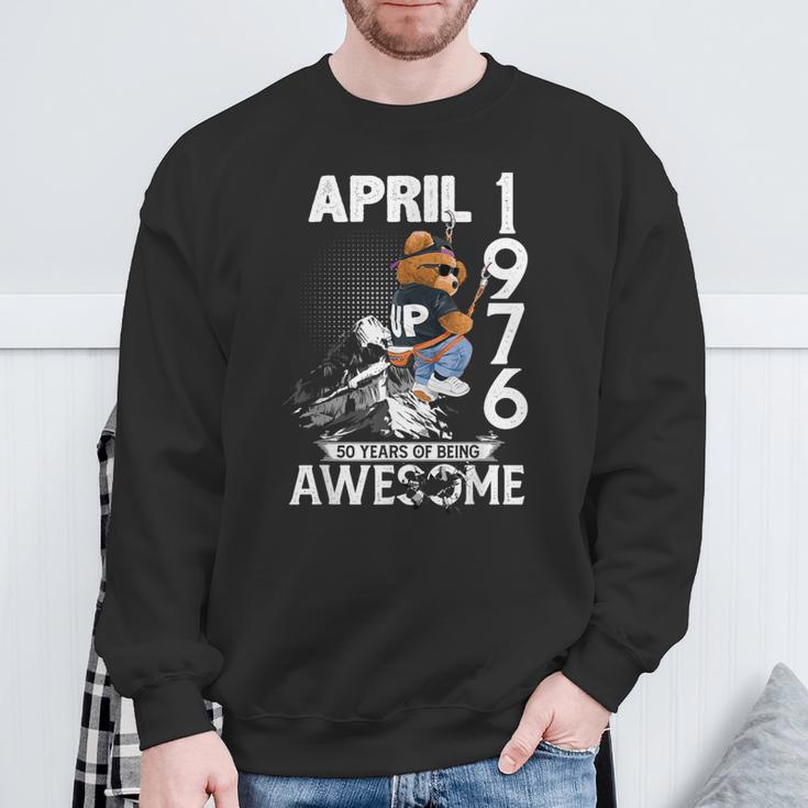 50Th Birthday Legends April 1976Intage 50 Years Old スウェットシャツ 高齢者への贈り物
