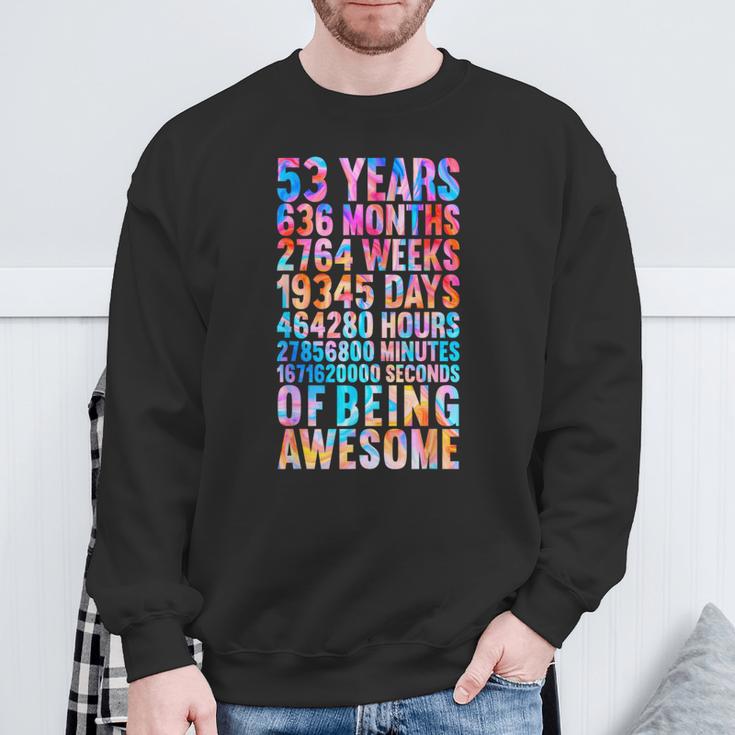 53歳の誕生日の面白いシャツ オールドメーター 面白い53歳ギフト スウェットシャツ 高齢者への贈り物