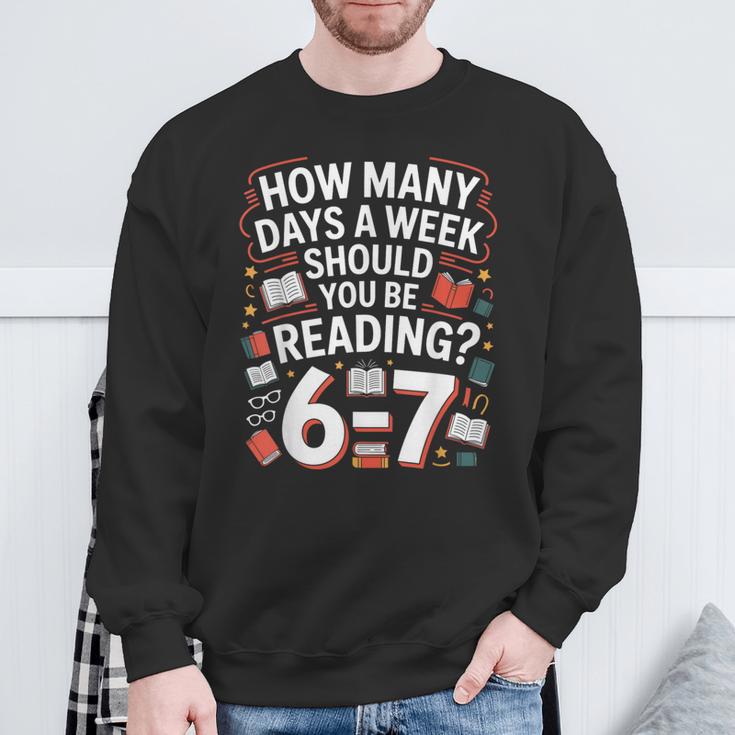 67 For Reading With Books Sweatshirt Gifts for Old Men