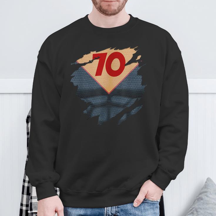 71st Birthday Comic Book Hero Born In 1954 Sweatshirt Gifts for Old Men