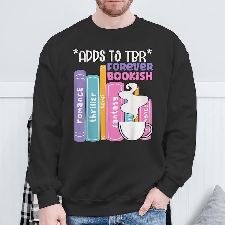 Adds To TBR Forever Bookish Book Lover Tee Sweatshirt Gifts for Old Men Adds To TBR Forever Bookish Book Lover Tee Sweatshirt Gifts for Old Men