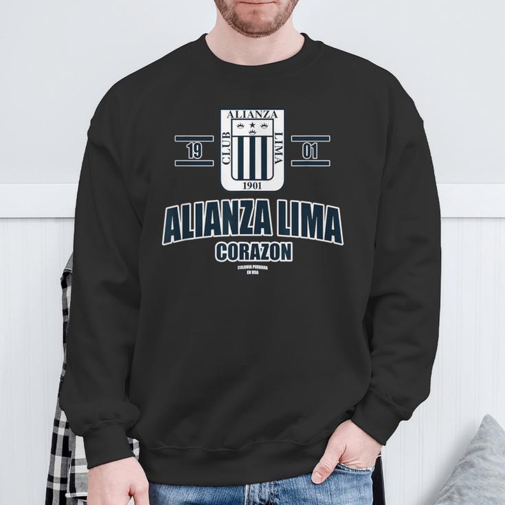 Alianza Lima Peru メンズ レディース サッカー ペルーエスクード スウェットシャツ 高齢者への贈り物