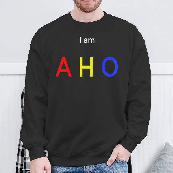 I Am Aho アニメ愛好家への面白い誕生日プレゼント。 スウェットシャツ 高齢者への贈り物