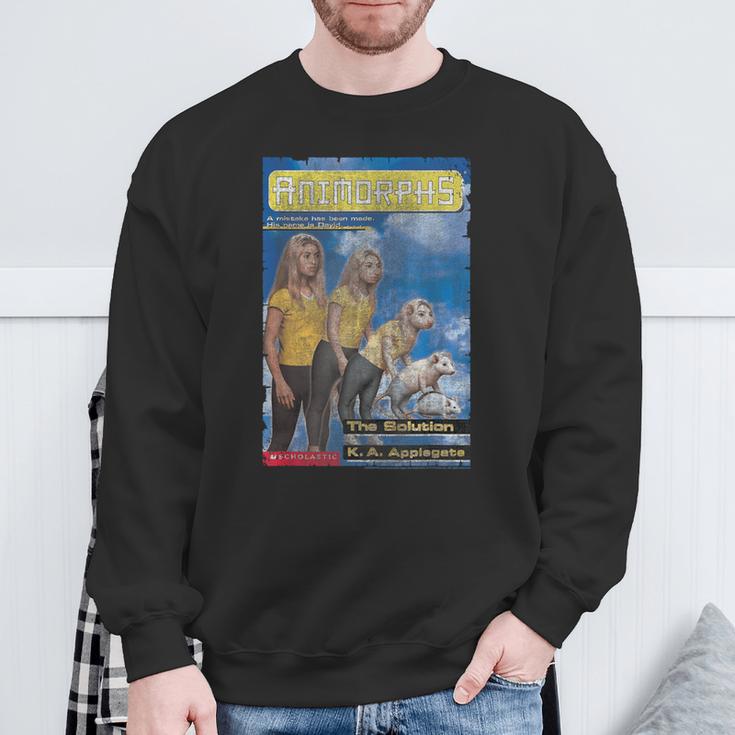 Animorphs The Solution Opossum Transformation Book Cover Sweatshirt Gifts for Old Men
