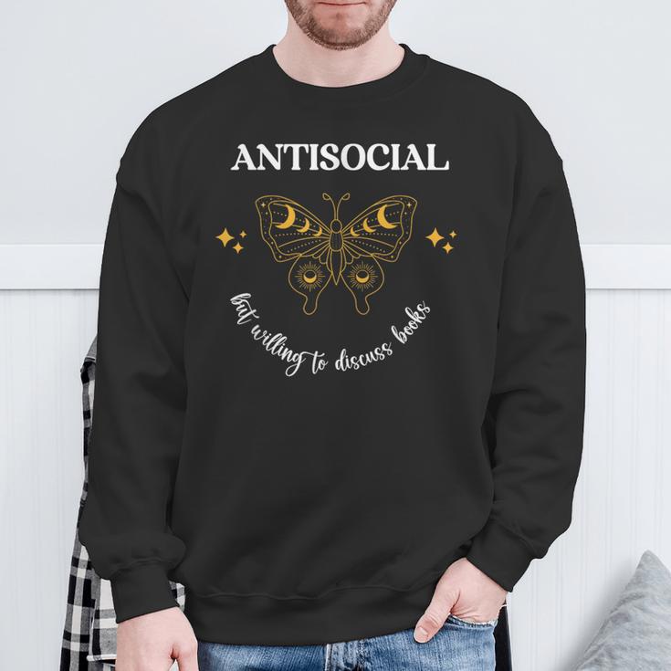 Antisocial Book Club Introvert Booklovers For Readers Sweatshirt Gifts for Old Men Antisocial Book Club Introvert Booklovers For Readers Sweatshirt Gifts for Old Men
