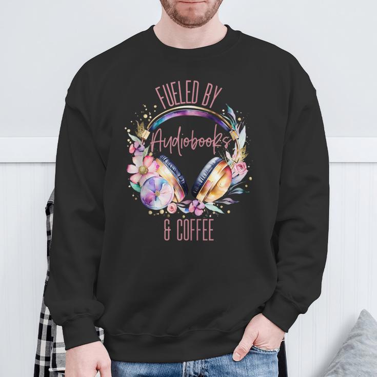 Audiobooks Coffee Lover Women Listen To Books Spicy Romance Sweatshirt Gifts for Old Men