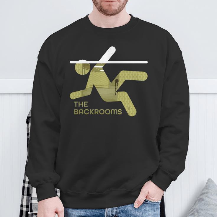 Backroomsのグラフィック。 長袖tシャツ スウェットシャツ 高齢者への贈り物