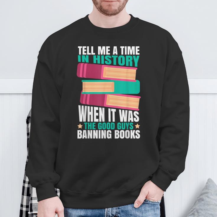 Banned Books Quote Sweatshirt Gifts for Old Men