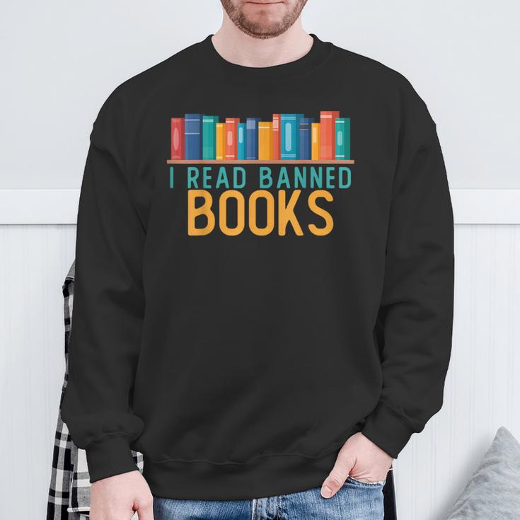 I Am With The Banned Books Shirts I Read Banned Books Sweatshirt Gifts for Old Men
