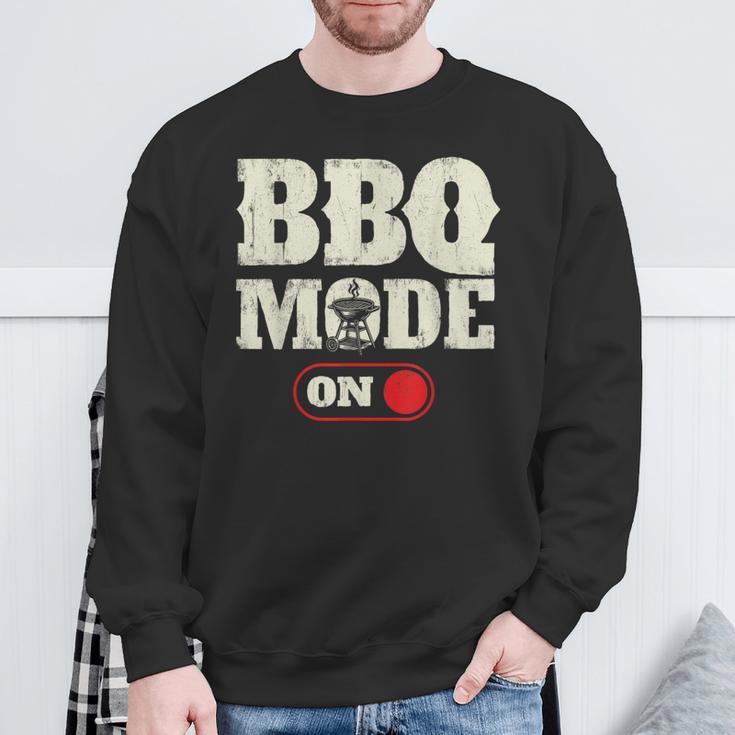 Bbqモードオン バーベキュー愛好家 グリル バーベキュー スウェットシャツ 高齢者への贈り物
