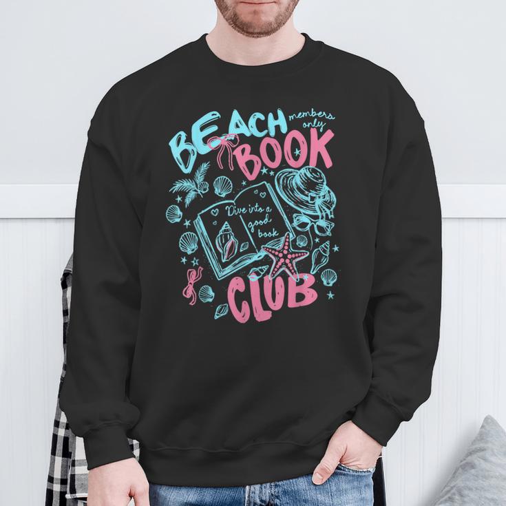 Beach Book Club Seashell Starfish Summer Vacation Hawaii Sweatshirt Gifts for Old Men