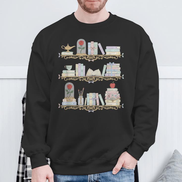 Belle Inspired Book Shelf Art Rose Book Lover For Women Sweatshirt Gifts for Old Men Belle Inspired Book Shelf Art Rose Book Lover For Women Sweatshirt Gifts for Old Men