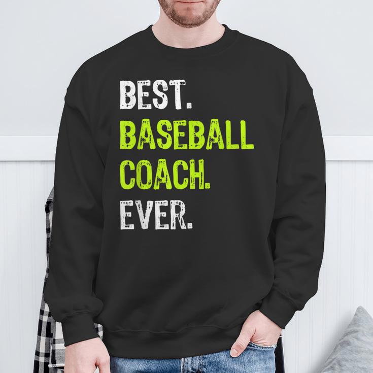 Best Baseball Coach Ever スウェットシャツ 高齢者への贈り物