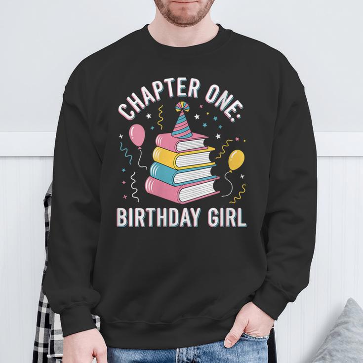 Birthday Girl Chapter One Book Themed Sweatshirt Gifts for Old Men