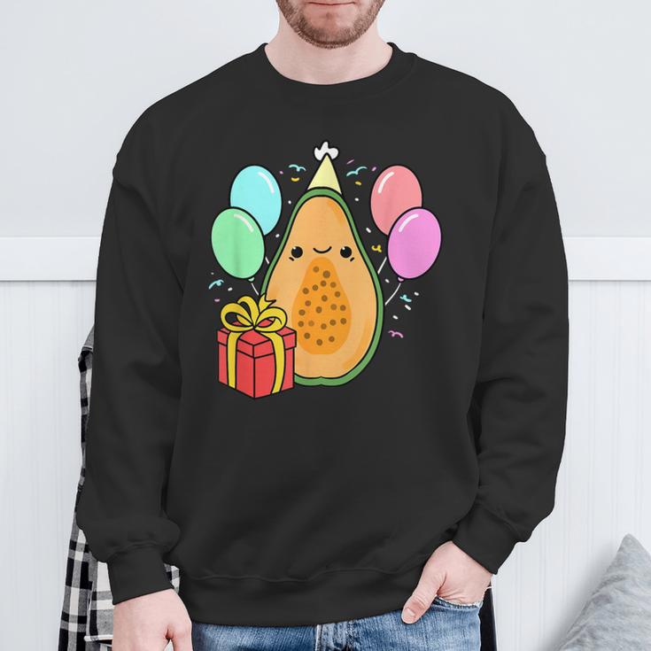 Birthday Papaya For Papaya Loverバースデーパパイヤ・フォー・パパイヤ・ラバー スウェットシャツ 高齢者への贈り物