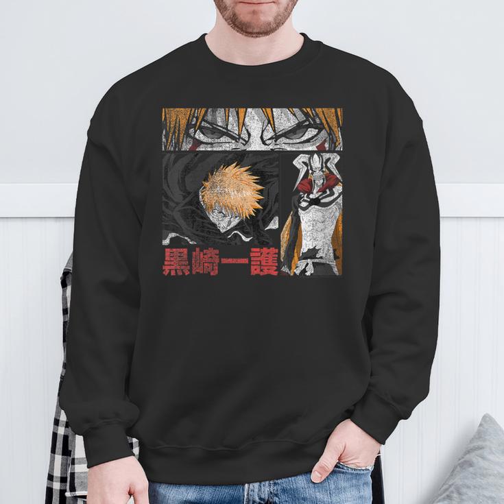 Bleach Graphic Ichigo Comic Book Style Anime Sweatshirt Gifts for Old Men Bleach Graphic Ichigo Comic Book Style Anime Sweatshirt Gifts for Old Men
