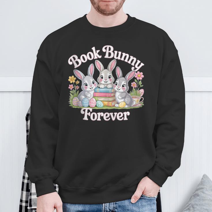 Book Bunny Forever Easter Reading Librarian Bookworm Sweatshirt Gifts for Old Men Book Bunny Forever Easter Reading Librarian Bookworm Sweatshirt Gifts for Old Men