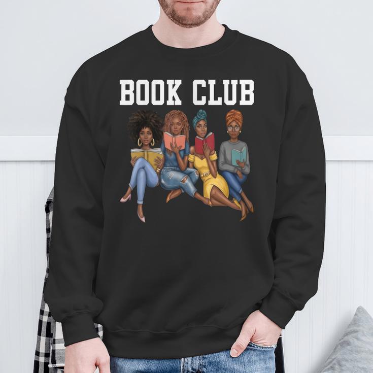 Book Club African American Bookworm Women Girl Reading Sweatshirt Gifts for Old Men Book Club African American Bookworm Women Girl Reading Sweatshirt Gifts for Old Men