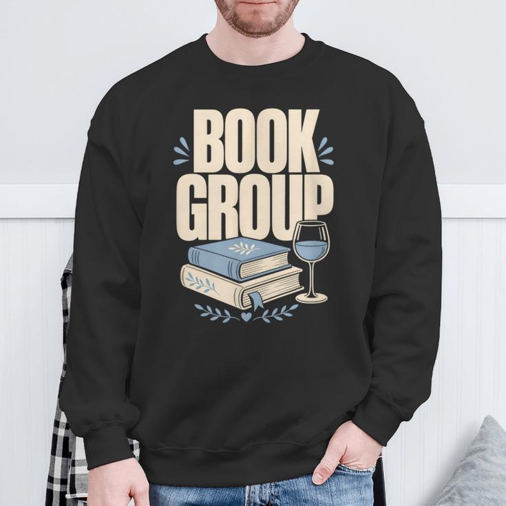 Book Group Reader Club Crew Cozy Nights Book Club Sweatshirt Gifts for Old Men