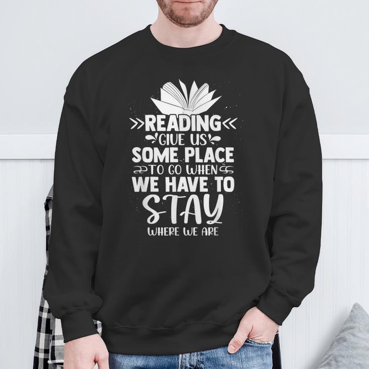 Book Lover Graphic For Librarians And Book Readers Sweatshirt Gifts for Old Men