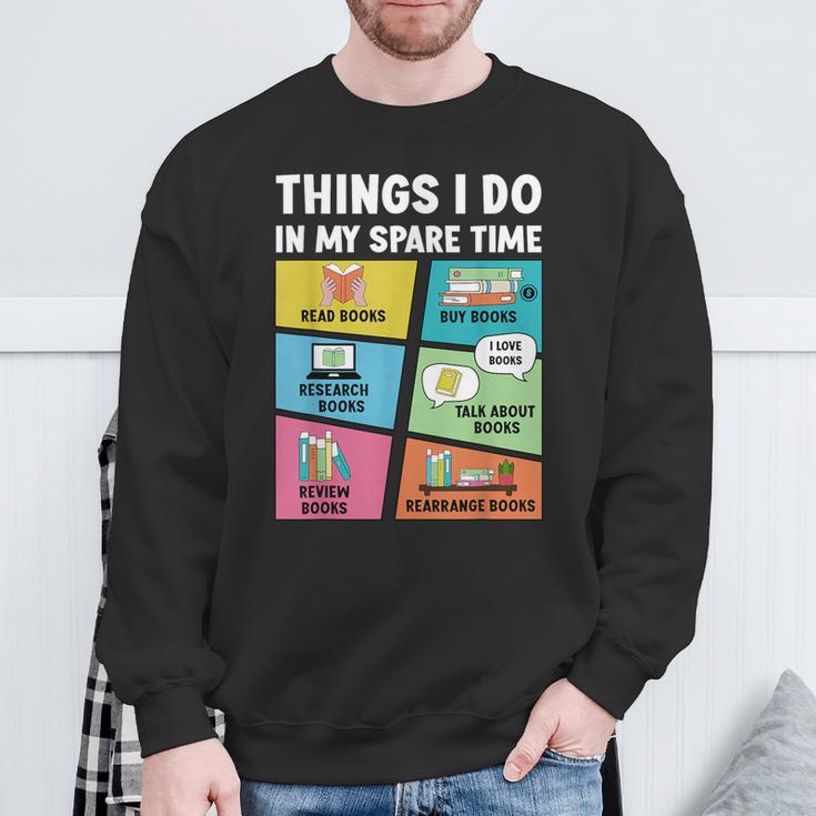 Book Lover Men Women Boys Girls Kids Reading Sweatshirt Gifts for Old Men