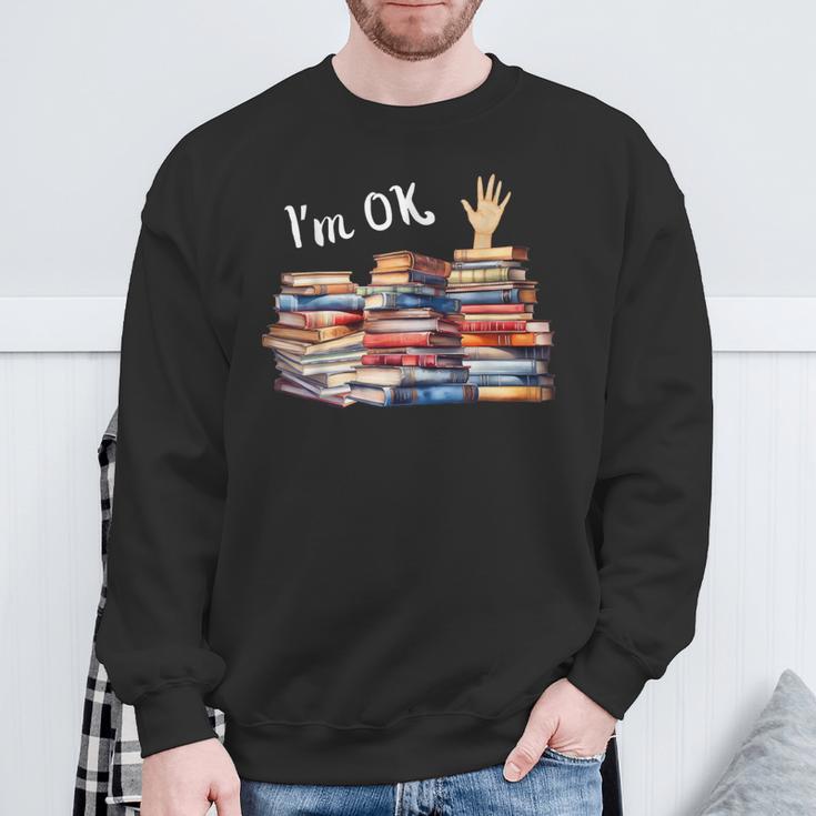 Book Lover For Women Readers Teacher Librarian Sweatshirt Gifts for Old Men