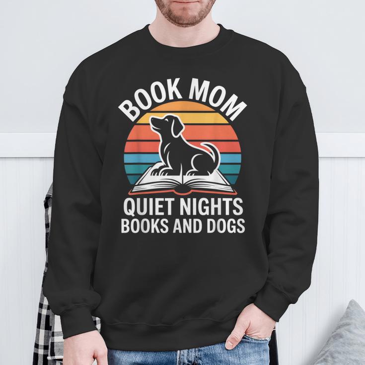 Book Mom Quiet Nights Books And Dogs Sweatshirt Gifts for Old Men Book Mom Quiet Nights Books And Dogs Sweatshirt Gifts for Old Men