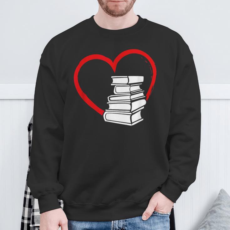 Book Nerd's Book Lover's Valentine's Day Sweatshirt Gifts for Old Men