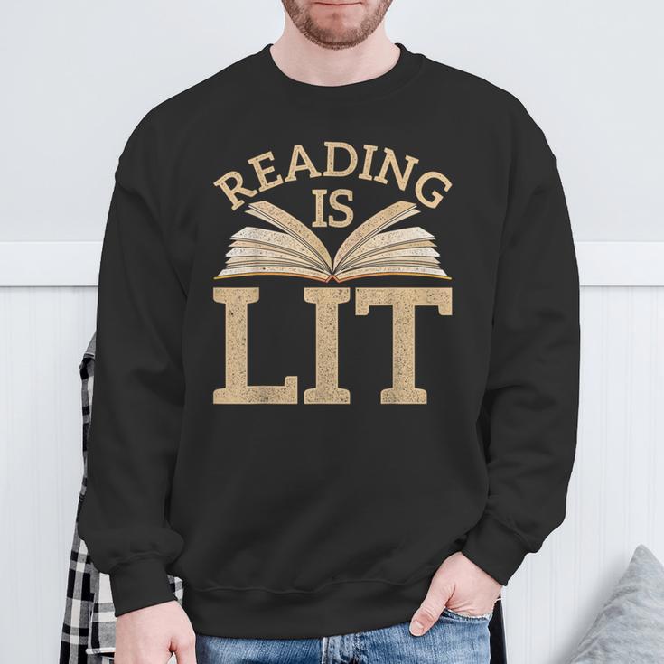 Book Novel Abendteuer Story Reading Sweatshirt Gifts for Old Men