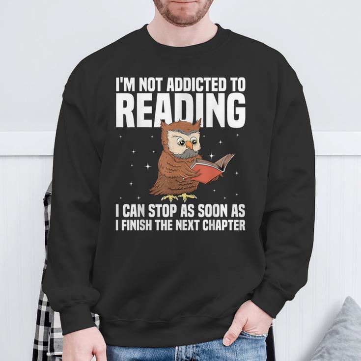 Book Reader Art For Men Women Bookish Book Nerd Lover Sweatshirt Gifts for Old Men