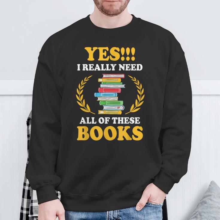 Book Reading Books Library Reading Rat Bookworm Sweatshirt Gifts for Old Men