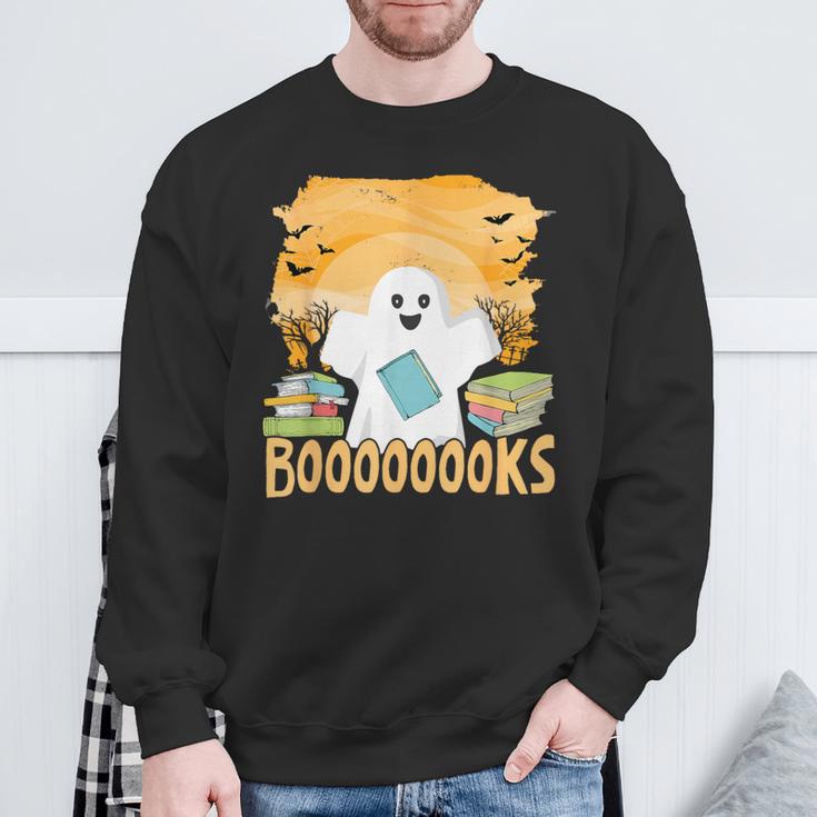 Book Reading Club Halloween Book Lovers Spooky Librarians Sweatshirt Gifts for Old Men