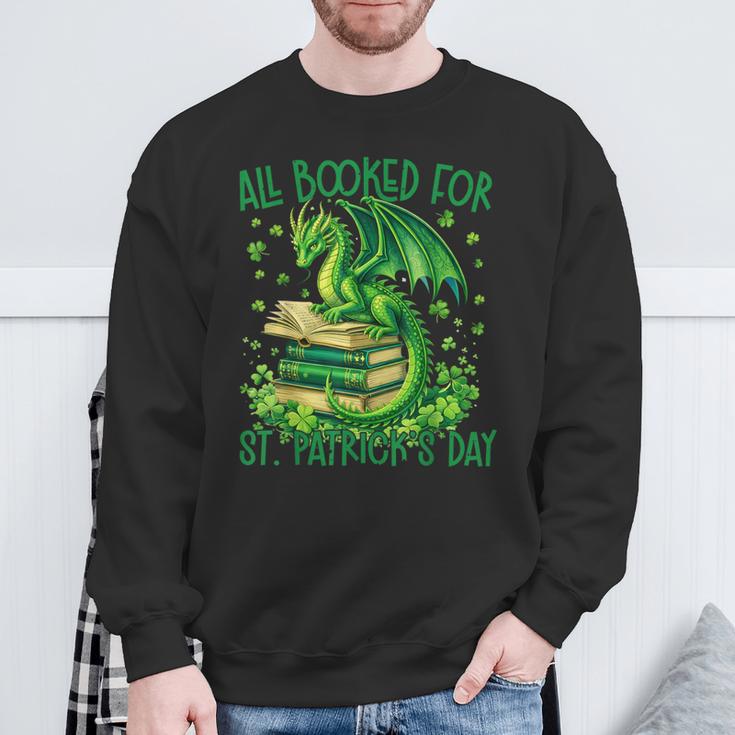 All Booked For St Patrick's Day Fun Dragon For Men Women Kid Sweatshirt Gifts for Old Men
