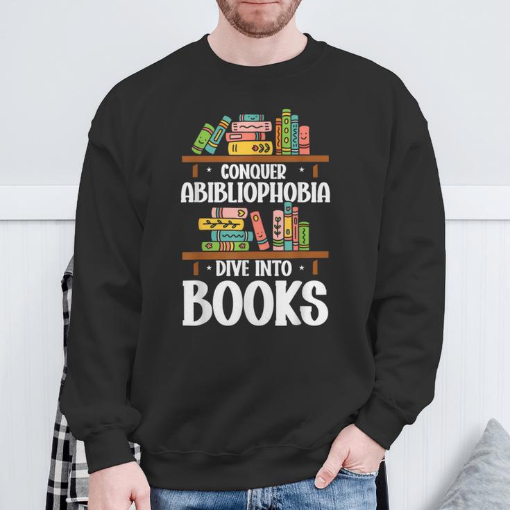 Bookish Book Lover Bookworm Abibliophobia Sweatshirt Gifts for Old Men Bookish Book Lover Bookworm Abibliophobia Sweatshirt Gifts for Old Men