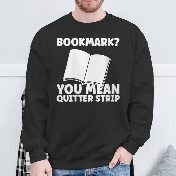 Bookmark Book Reader Sweatshirt Gifts for Old Men