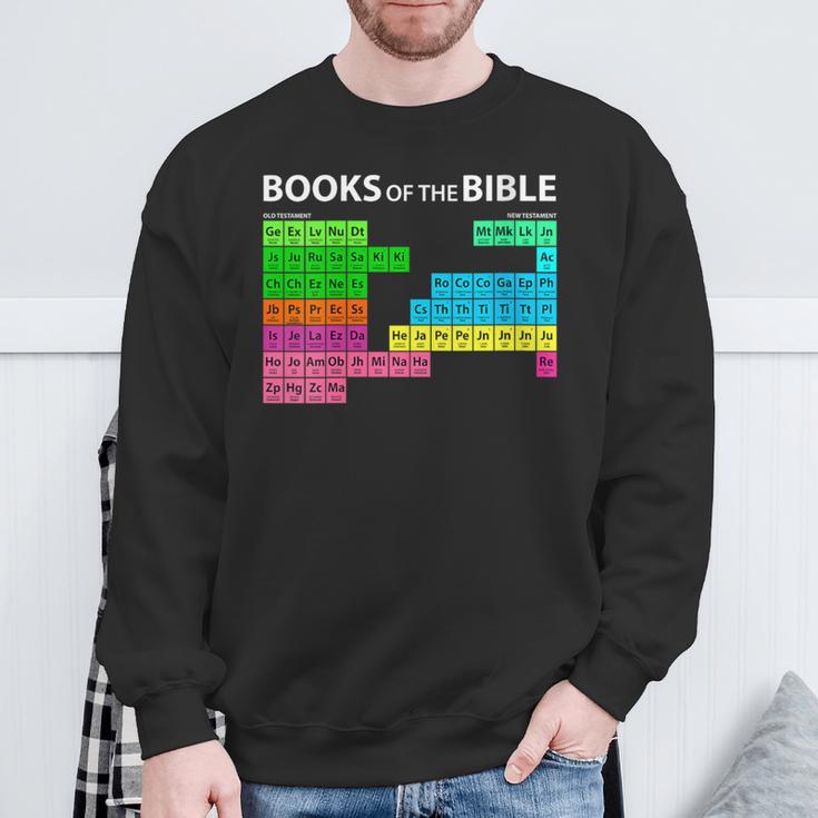 Books Of Bible Periodic Table Seminary Pastor Appreciation Sweatshirt Gifts for Old Men